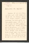 k.k. naturhistorisches Hofmuseum, Intendanzakten 1885-1896 (Hauer), Aktenzahl Z.588.a/1889, Seite 1